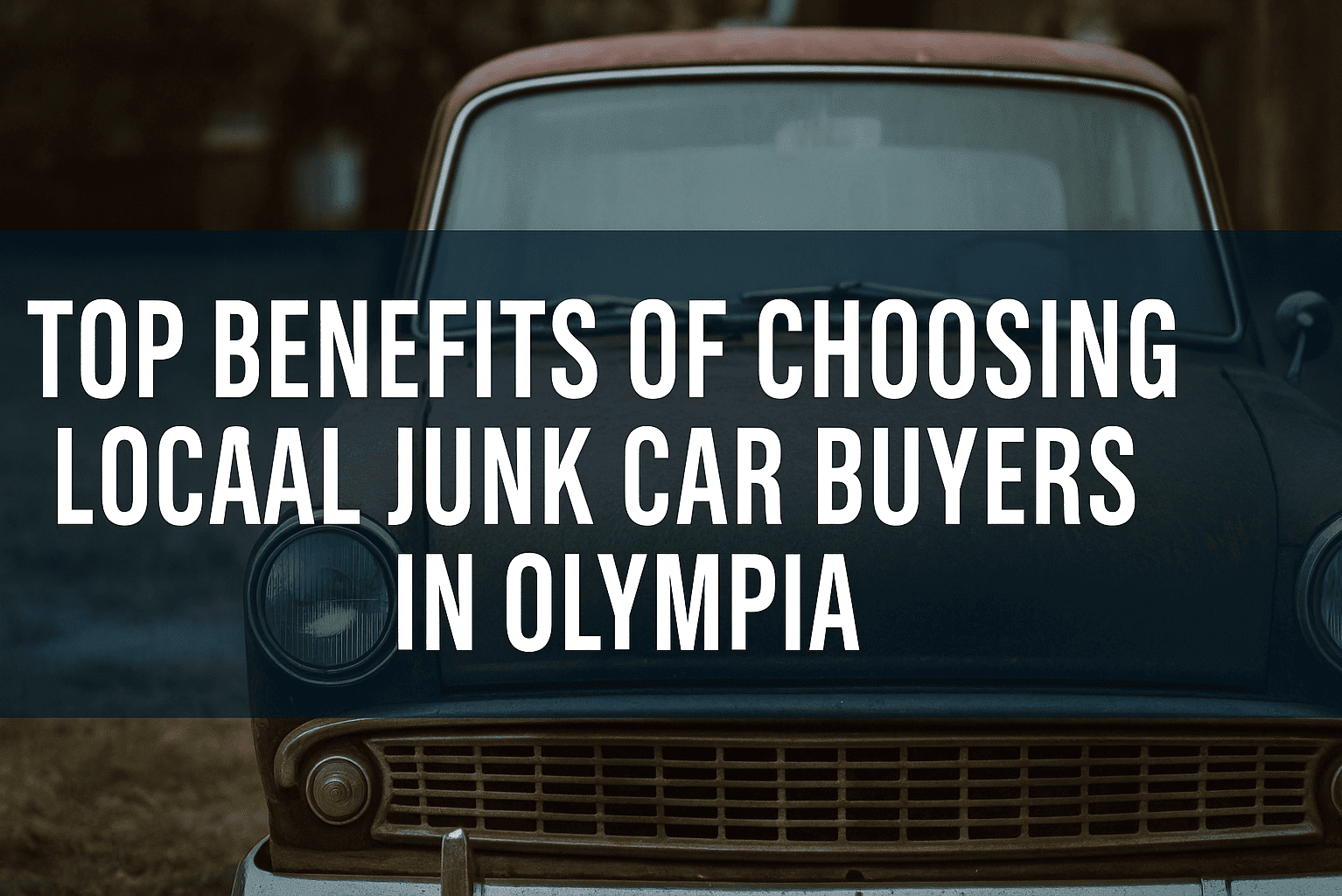 Top Benefits of Choosing Local Junk Car Buyers in Olympia
