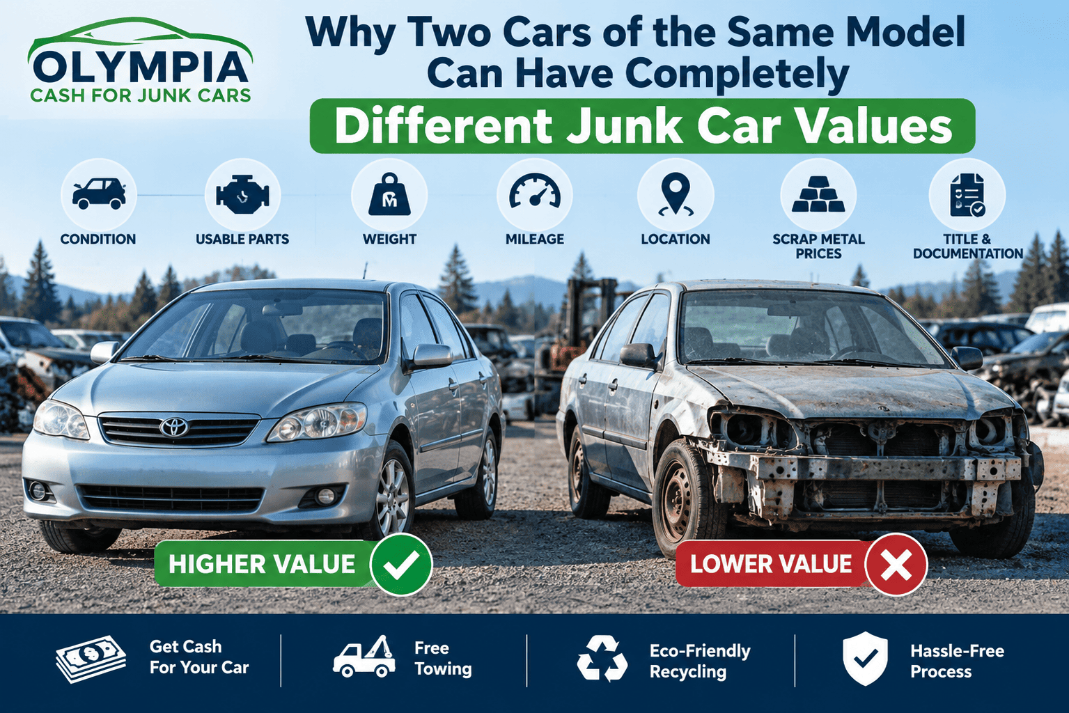 Why Two Cars of the Same Model Can Have Completely Different Junk Car Values?