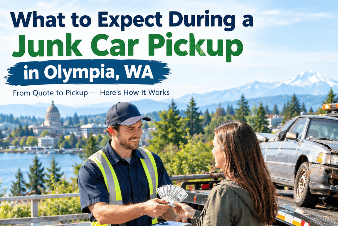 What to Expect During a Junk Car Pickup in Olympia, WA?