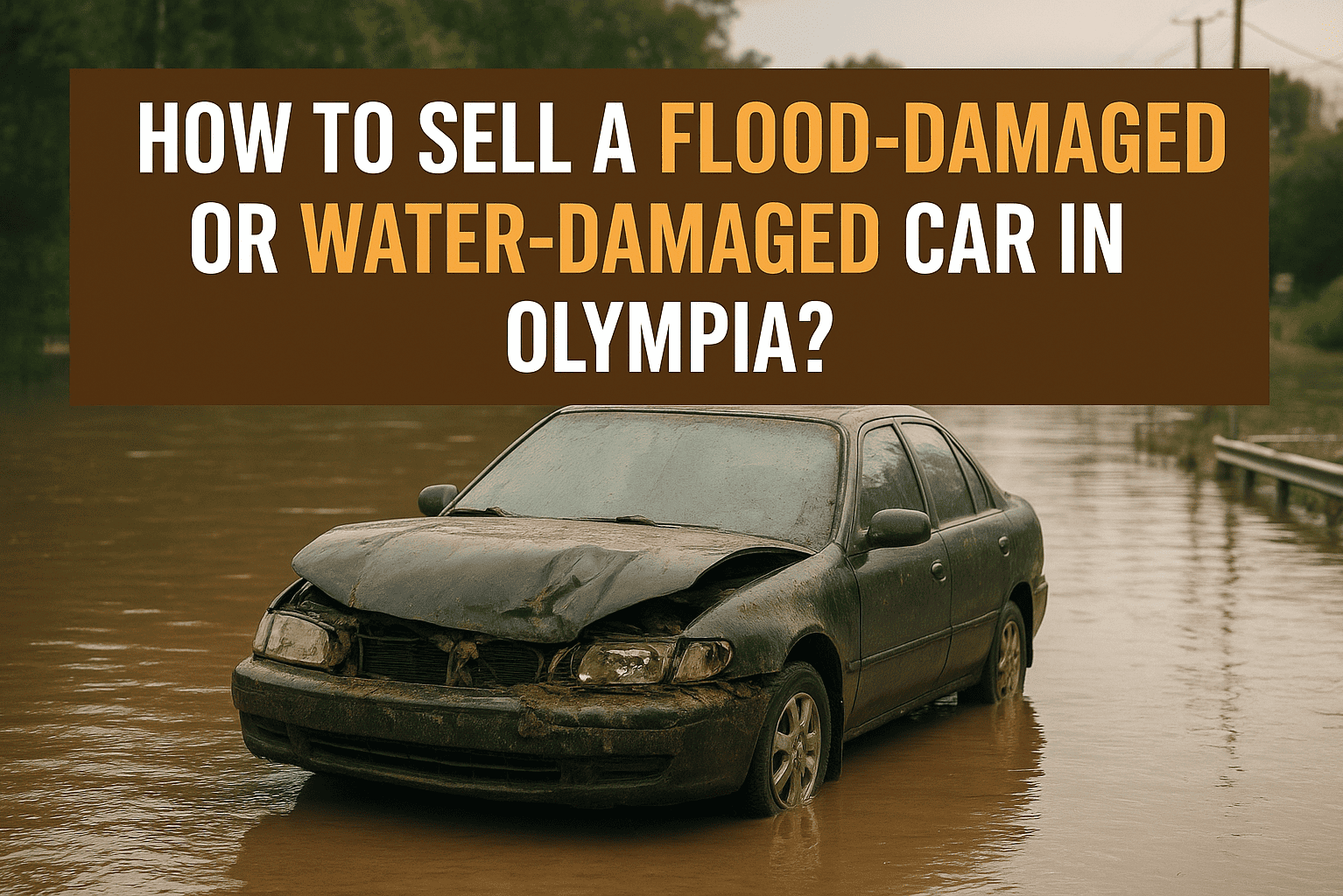 How to Sell a Flood-Damaged or Water-Damaged Car in Olympia?