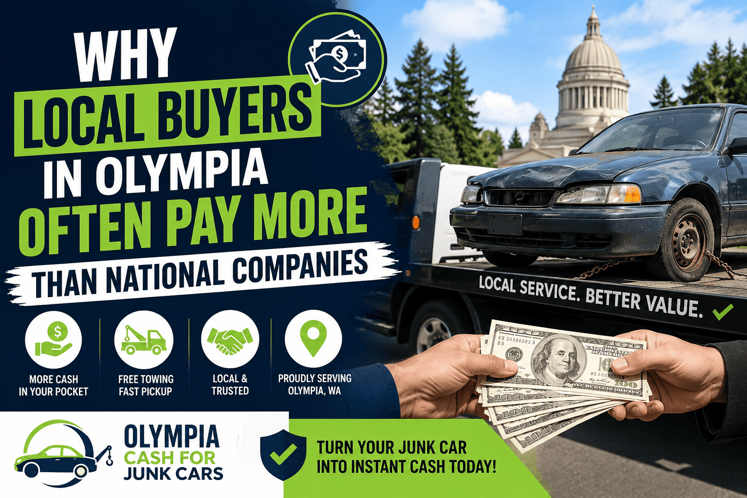 Why Local Buyers in Olympia Often Pay More Than National Companies